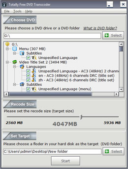 Totally Free DVD Transcoder